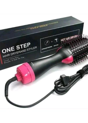 Фен щетка расчёска 3в1 one step hair dryer 1000 вт 3 режима выпря6 фото