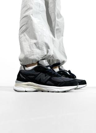 New balance 990 black/white3 фото