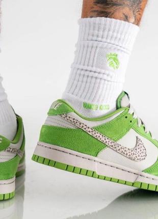 Кроссовки nike dunk low green (dr0156-300)4 фото