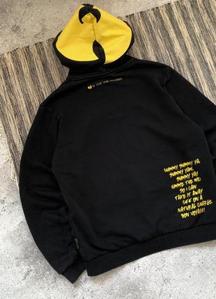 Vintage snipes x wu-tang clan hoodie винтаж мужская кофта тощие с капюшоном черное ву тенг рэп размер м3 фото