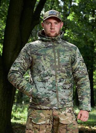 Мужская тактическая куртка демисезонная мультикам, военная куртка весенняя-осенняя армейская для всу демисезон