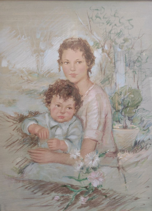 Картина "жінка з дитиною"7 фото