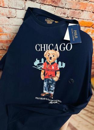 Футболка  polo bear by ralph lauren chicago, blue, l, xl5 фото