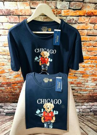 Футболка  polo bear by ralph lauren chicago, blue, l, xl3 фото