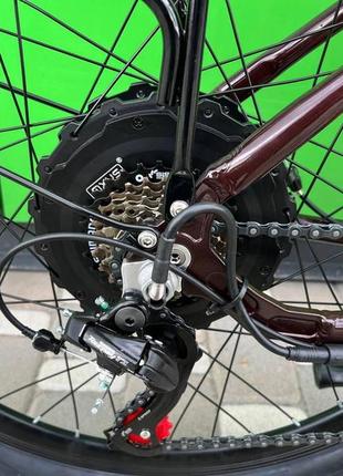 Електровелосипед cubic-bike electric 26" бордовий 1000ват 18 а·год 48 в10 фото