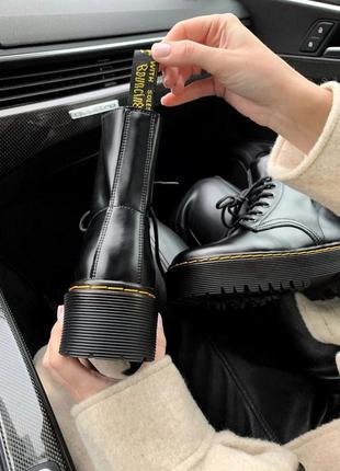 Черевики dr. martens jadon classic black premium без замка ботинки4 фото