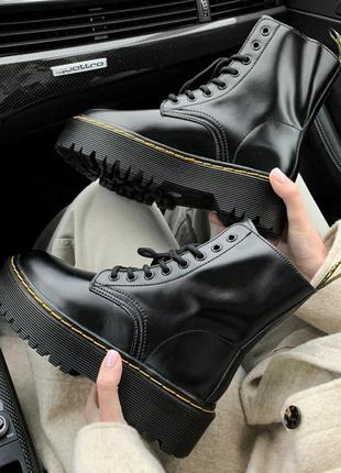 Черевики dr. martens jadon classic black premium без замка ботинки8 фото