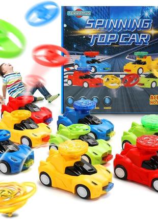 Terramus 32 шт. іграшки для хлопчиків для 3 4 5 6-річних дітей - 3 в 1 іграшкові автомобілі та світлові спінінгові топи