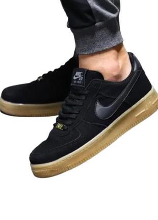 Кросівки nike suede black чоловічі чорні3 фото