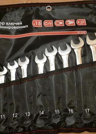 Професійний набір комбінованих ключів 15 шт. intertool