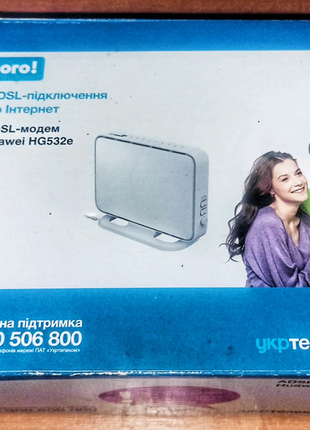 Adsl wi-fi модем-роутер huawei hg532e