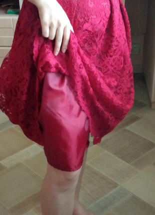 Платье rinascimento красное вечернее выпускное элегантное6 фото