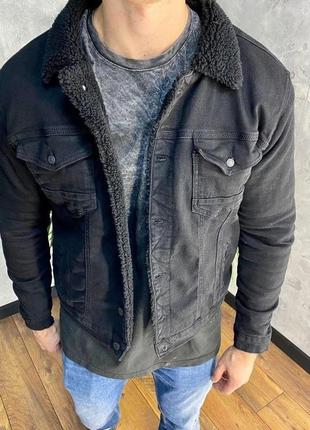 Джинcівка на хутрі - total black