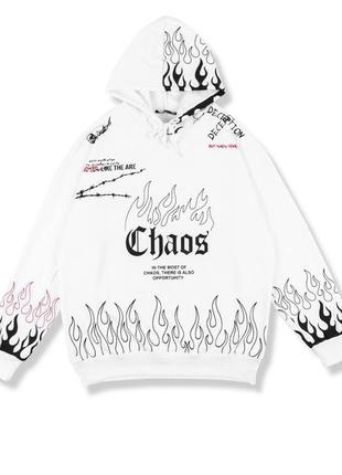 Худі chaos - white