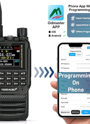 Рація tidradio h3 5w bluetooth type-c satcom сатком радіостанція