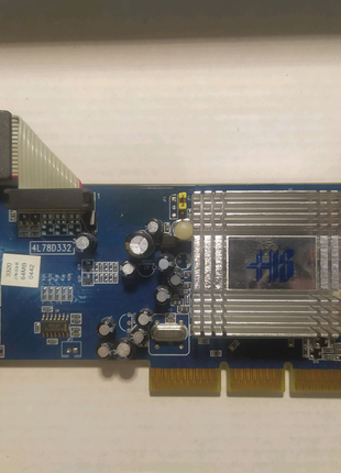 His radeon 9200 se w/64mb ddr, 64 bit agp 8x dvi, vga v-out відео