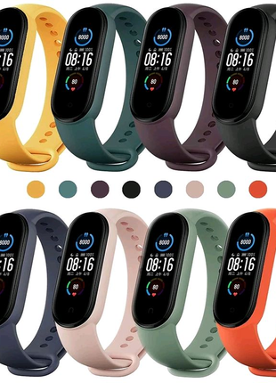 Ремінець для xiaomi mi band 6 жовтий для фітнес-браслета