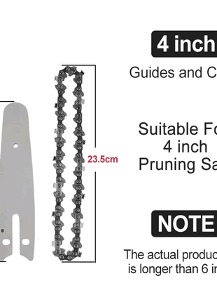 Ланцюгова пила 4 дюйма inch 23,5 см для електричної пилки 4" 28 1