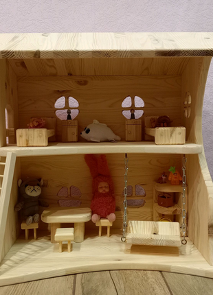 Кукольный домик с дерева для деток