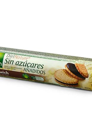 Печиво gullon без цукру diet nature сендвіч з шоколадом 250г