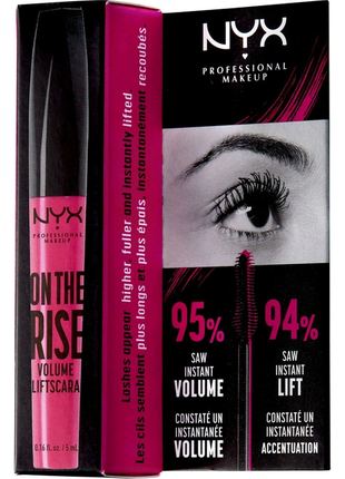 Туш nyx professional makeup on the rise volume liftscara .3 фото
