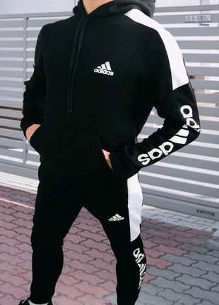 Зимовий спортивний костюм чоловічий adidas ⚫2 фото