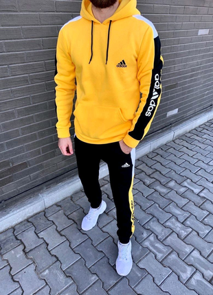 Зимовий спортивний костюм чоловічий жовтий 🟡1 фото