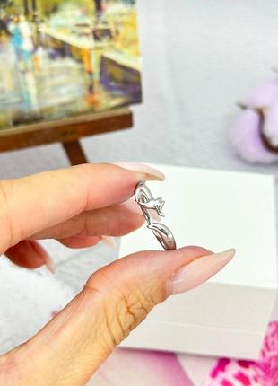 Срібна каблучка у стилі пандора pandora срібло 925 проби s925 перстень кільце колечко лисиця5 фото