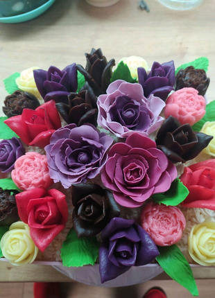 Шоколадні квіти10 фото