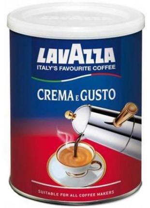 Кава lavazza ж/б crema e gusto 250г мелена/12шт