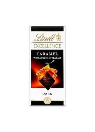 Шоколад lindt dark caramel salt 100г