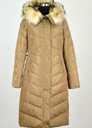 Шикарное куртка- пальто с натуральным мехом, размер 48, люкс качество.5 фото