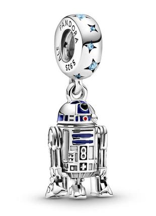 Серебряная бусина pandora дроид r2-d2 звездные войны