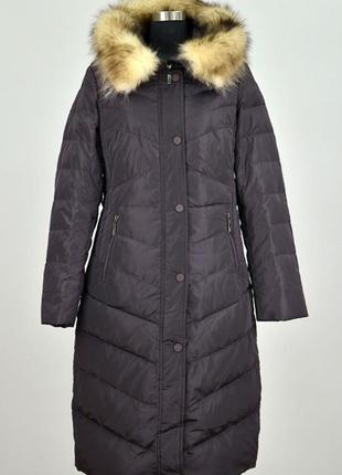 Шикарное куртка- пальто с натуральным мехом, размер 48, люкс качество.6 фото