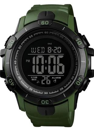 Часы наручные мужские skmei 1475ag army green, брендовые мужские часы, часы для мужчины. цвет: зелёный