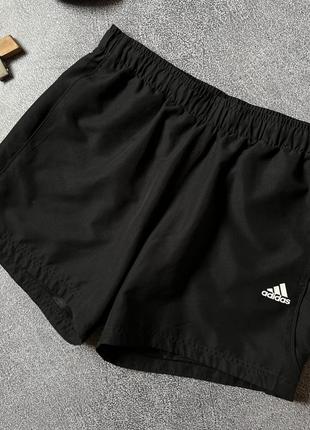 Чоловічі чорні спортивні шорти adidas essentials climalite оригінал розмір l адідас2 фото