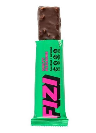 Шоколадный батончик без сахара "hazelnut+caramel" 45 г. fizi