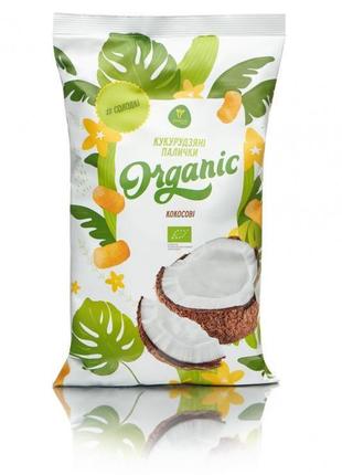 Кукурузные палочки кокосовые органические тм "экород" 70 г.