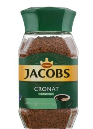 Кава jacobs розчинна cronat krafting 190г