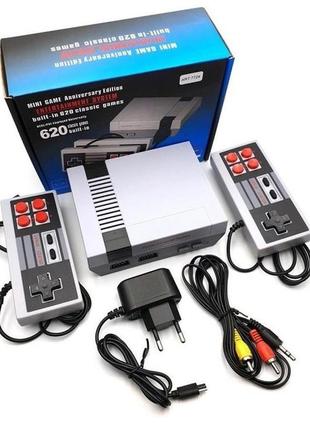 Игровая приставка game nes 620 / 7724 два джойстика 620 встроенных игр er-836 8bit av-выход4 фото