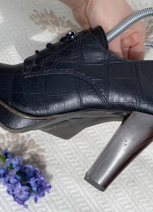 Туфельки классические итальянские на каблуке4 фото