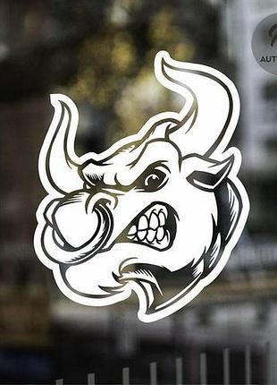 Наклейка на авто oracal бык буйвол 20х16 см