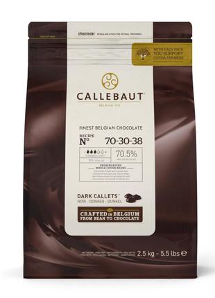 Бельгійський шоколад callebaut темний гіркий 70-30-38 0,4 кг