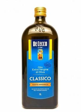 Олія оливкова de cecco extra vergine classico, 1 л1 фото