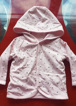 Napppies нідерланди куртка кофта двостороння новонародженій дівчинці 0-3м 50-56-62 см нова1 фото