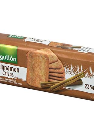 Печиво gullon cinnamon crisps, хрустке печиво з корицею, 235г