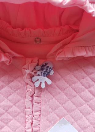 Prenatal, італія, легка куртка бавовняна весна осінь дівчинці 3-6 м 62-68см.4 фото