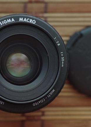 Макро объектив sigma 50mm 2.8 macro для minolta md