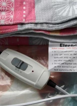 Электропростынь lux electric blanket, 120х160см.5 фото