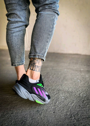 Adidas ozelia "black/purple"4 фото